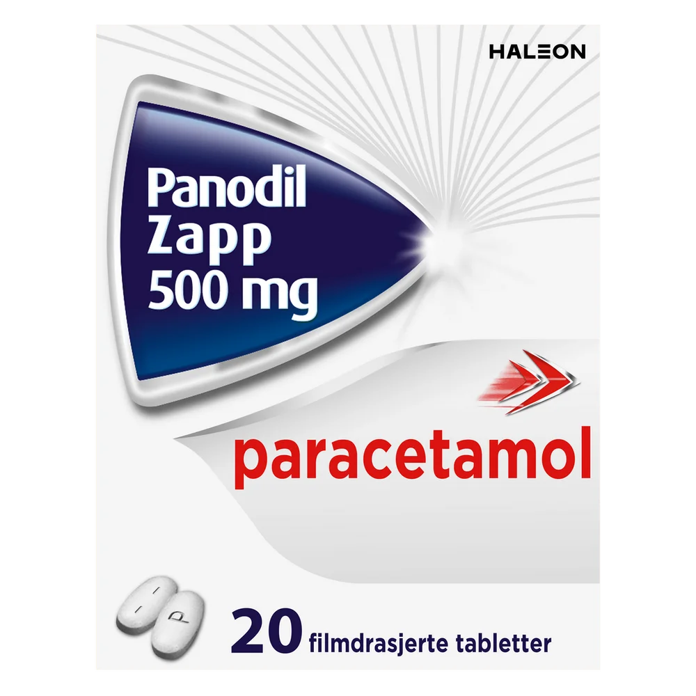 Panodil Zapp tabletter 500 mg – 20 stk v:4637726