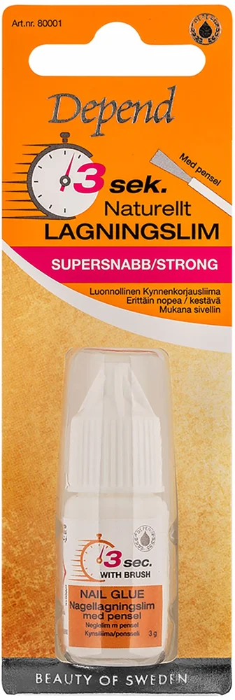 Depend 3 Sec. Natural Nail Glue With Brush v:8229619 Depend 3 Sec. Natural Nail Glue With Brush v:8229619