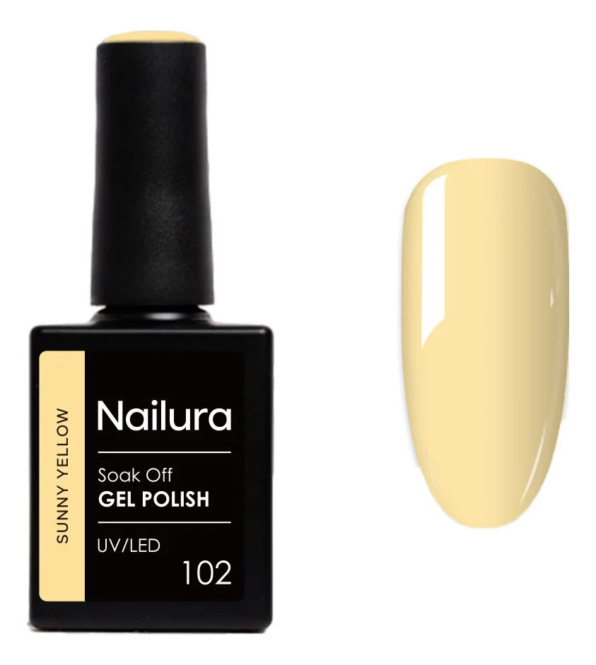 Nailura Gel Polish 102 – Sunny Yellow – 10 ml. v:5428773