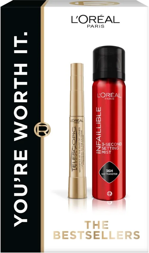 Loreal Paris Telescopic Mascara and Infaillible Setting Mist Gift Box v:8597772