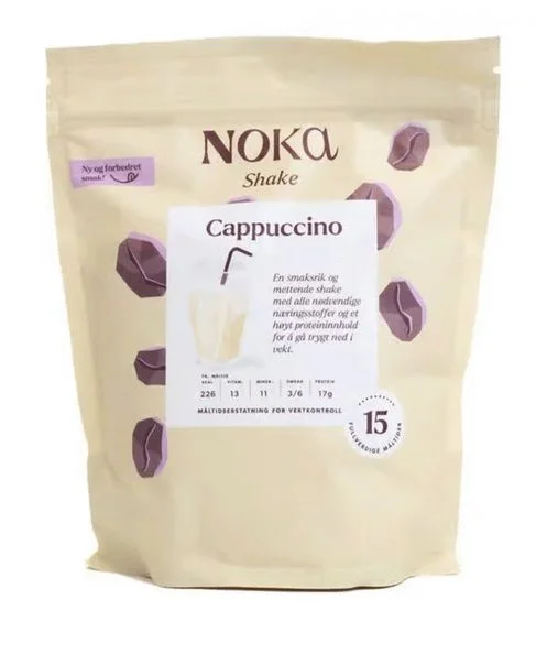 Noka Cappuccino Milkshake 15 Måltider v:7663781