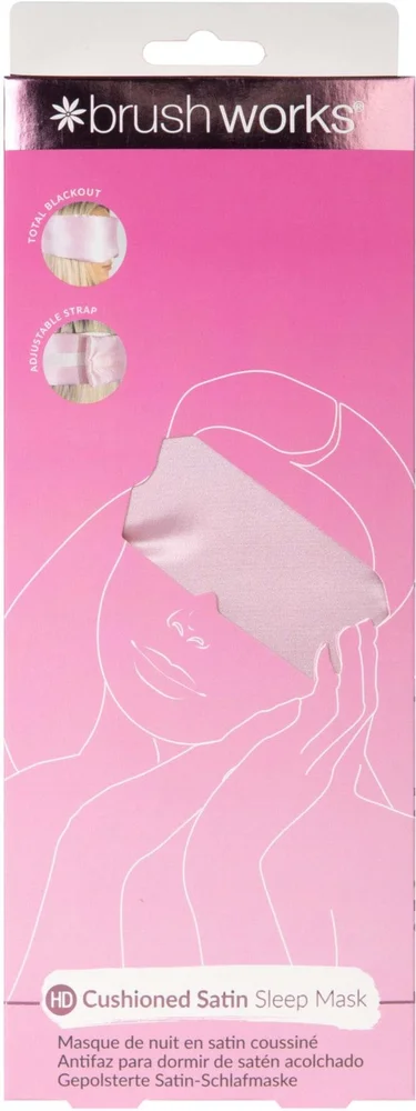 Brushworks Cushioned Satin Sleep Mask v:8159935 Brushworks Cushioned Satin Sleep Mask v:8159935