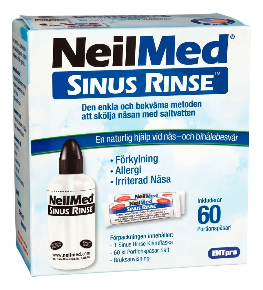 NeilMed Sinus Rinse Neseskyllesett med 60 poser - 1 stk. v:7594513