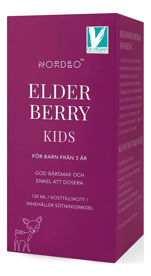NORDBO Elderberry Kids – 120 ml v:4805847