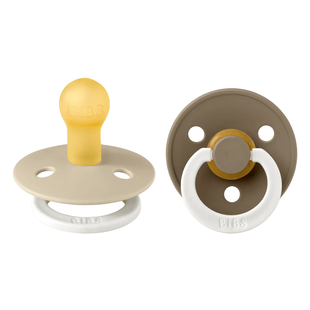BIBS Colour GLOW Latex Vanilla/Dark Oak 2 pakning – Flere størrelser v:4143849