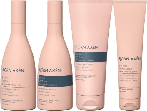 Björn Axén Anti-Frizz Bundle Shampoo 250 ml & Conditioner 250 ml & Mask 200 ml & Cream 150 ml v:8209255