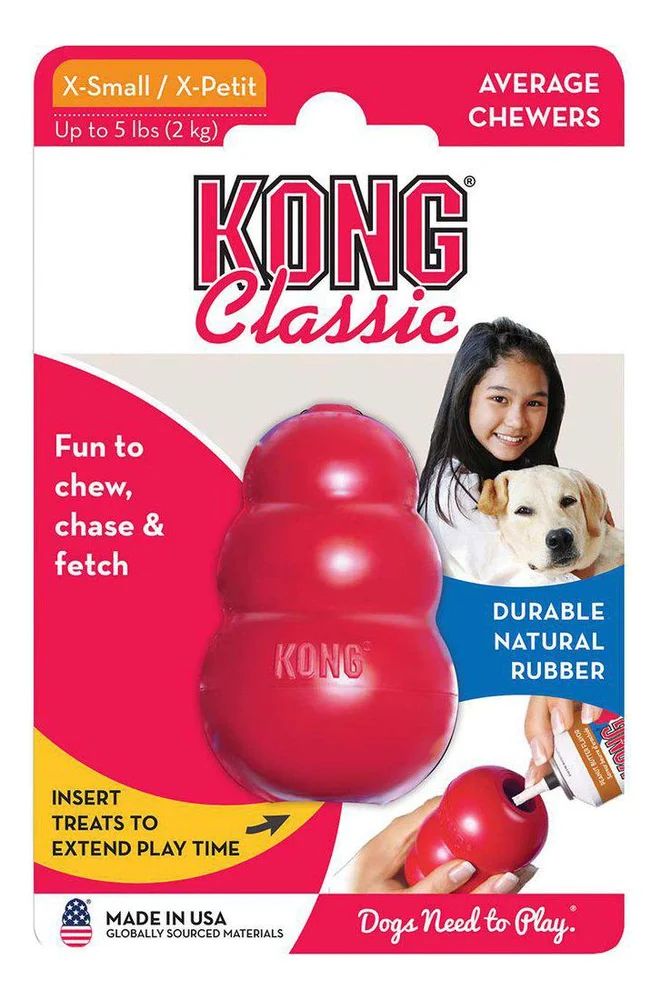 KONG Classic rød 3x6 cm - XS v:6773249