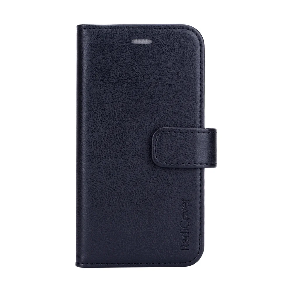 Radicover iPhone 12 Mini Flipcover, vegansk lær - Sort v:2457761