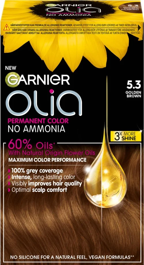 Garnier Olia Permanent Color 5.3 Golden Brown v:8331943