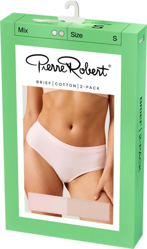 Pierre Robert Brief Cotton X2 Women Powder & Pink M v:2029942