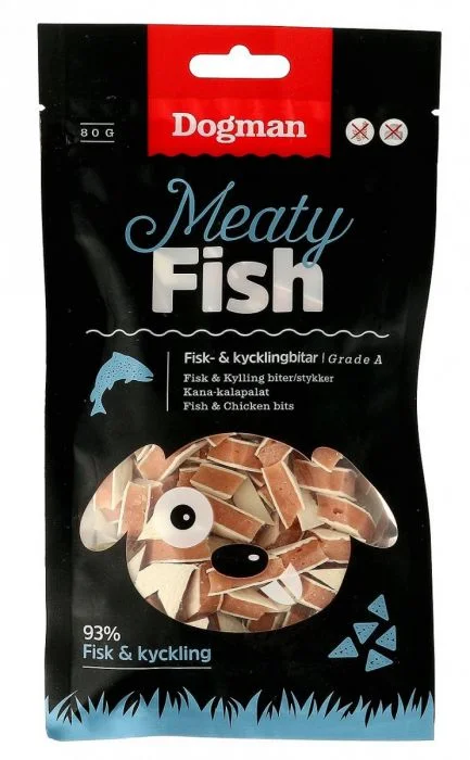 Dogman Fisk og kyllingbite 80g v:5903703