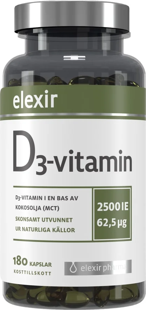 Elexir Pharma D3 Vitamin 2500 IE 180 stk v:5999663 Elexir Pharma D3 Vitamin 2500 IE 180 stk v:5999663