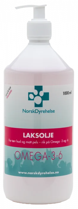 Norsk Dyrehelse lakseolje hund og katt 1000 ml v:2191224