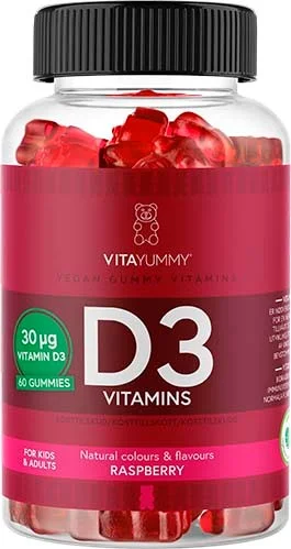 VitaYummy D3 Raspberry 60 stk v:3983351