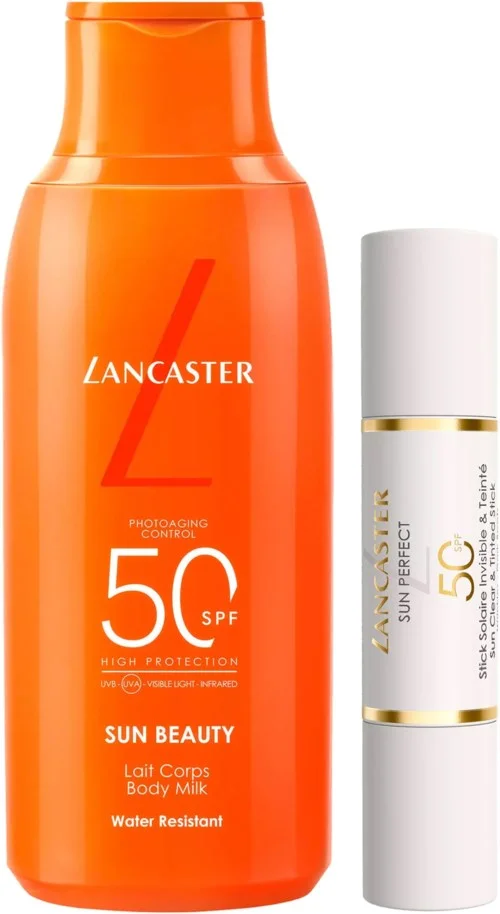 Lancaster Sun Perfect Beauty SPF50 Bundle Body Milk 175 ml & Clear & Tinted Duo Stick 12 g v:7950573