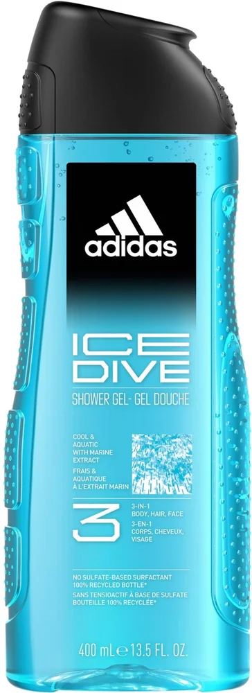 Adidas Ice Dive Shower Gel For Men 400 ml v:2304078