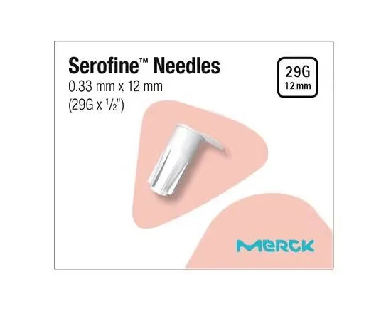 Serofine nål 29Gx0.5/0.33×12 mm 100 stk v:9255239