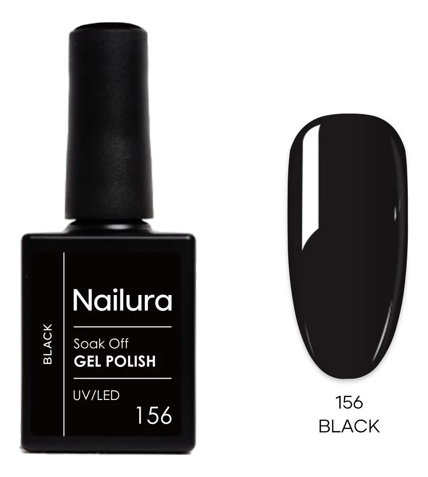 Nailura Gel Polish 156 – Black – 10 ml. v:3631105