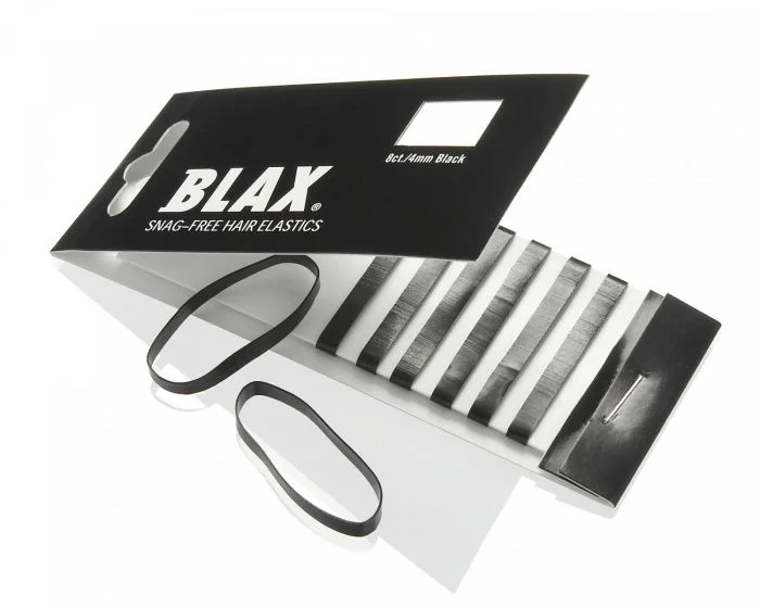 Blax hårstrikk sort 4 mm 8 stk v:1964858