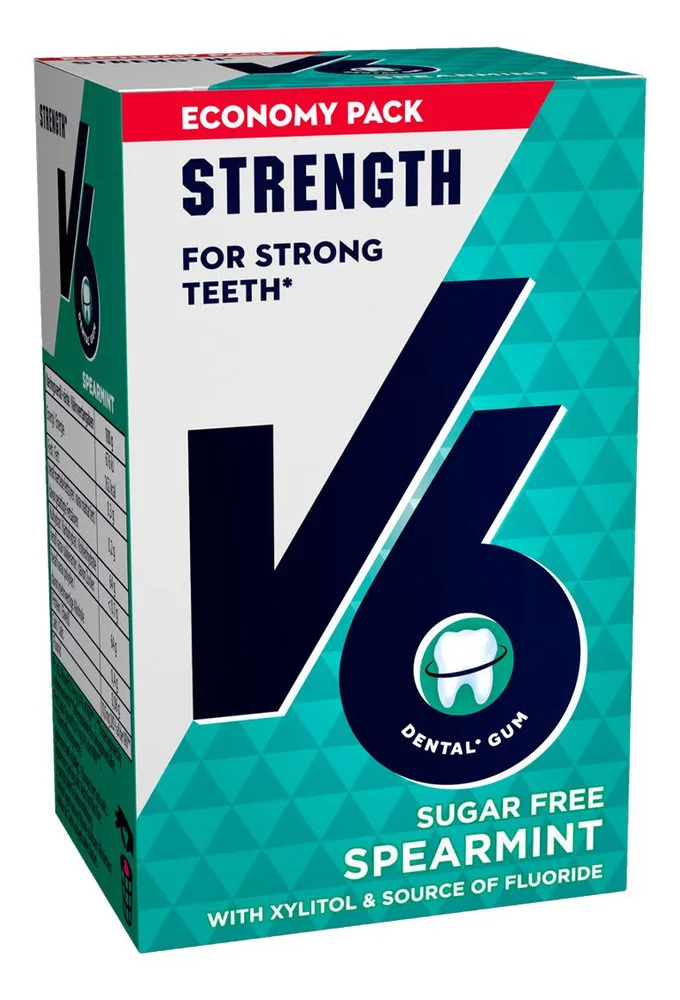 V6 Strong Teeth Spearmint - 70 g. v:9061297