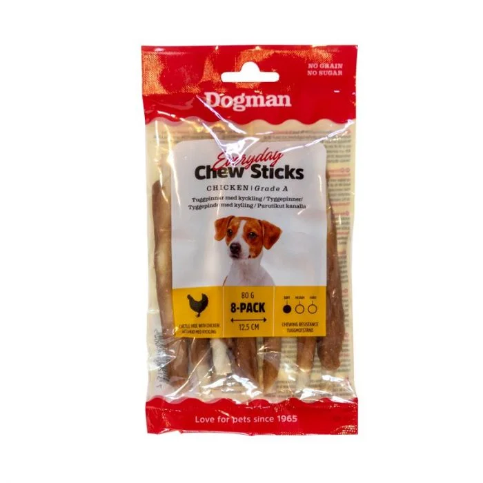 Dogman Tyggepinner Kylling 12,5 cm 8 pk v:9783328