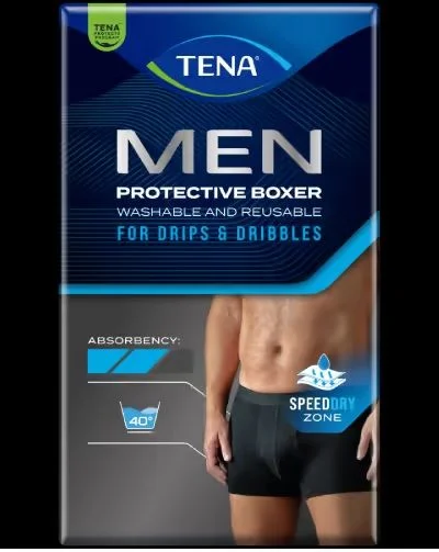 Tena MEN Protective Boxer Large Sort 1 stk v:1441715