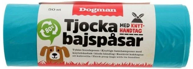 Dogman Hundeposer med håndtak 50p Turkis v:8999967