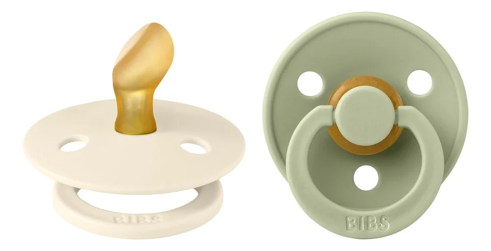 BIBS Colour Latex Anatomisk Ivory/Sage – Flere størrelser v:2512170