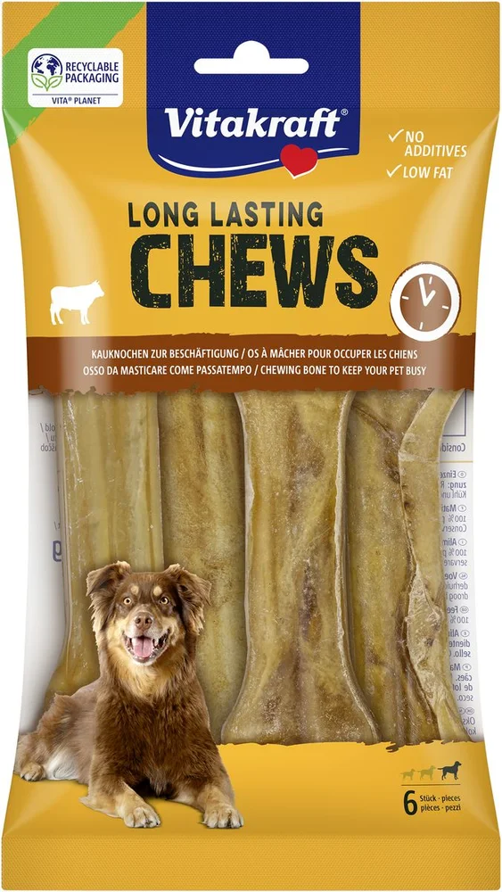 Vitakraft LONG LASTING CHEWS Tyggeben 14cm – 6 stk. v:2803055