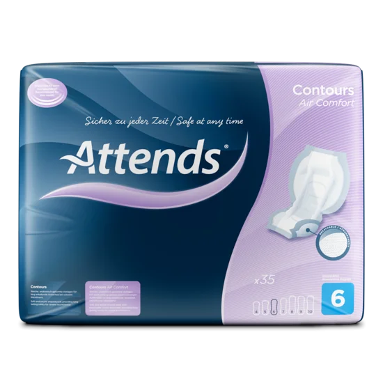 Attends Contours Air Comfort 6 bleie 35 stk v:4890174