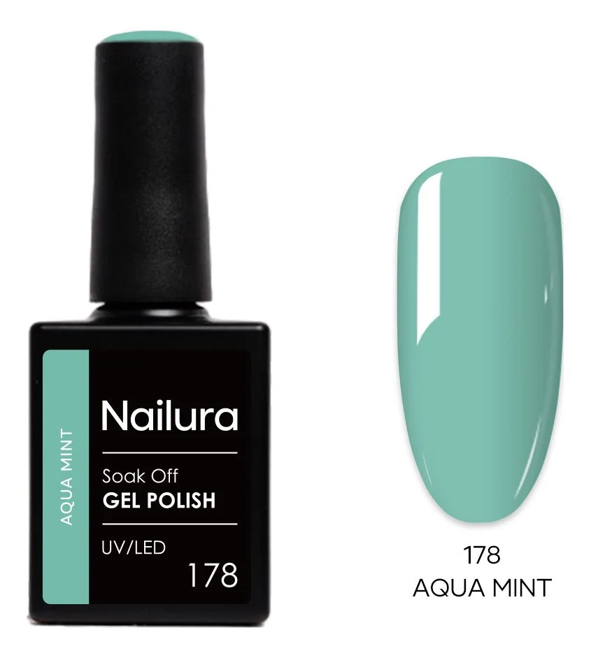 Nailura Gel Polish 178 – Aqua Mint – 10 ml. v:5150259