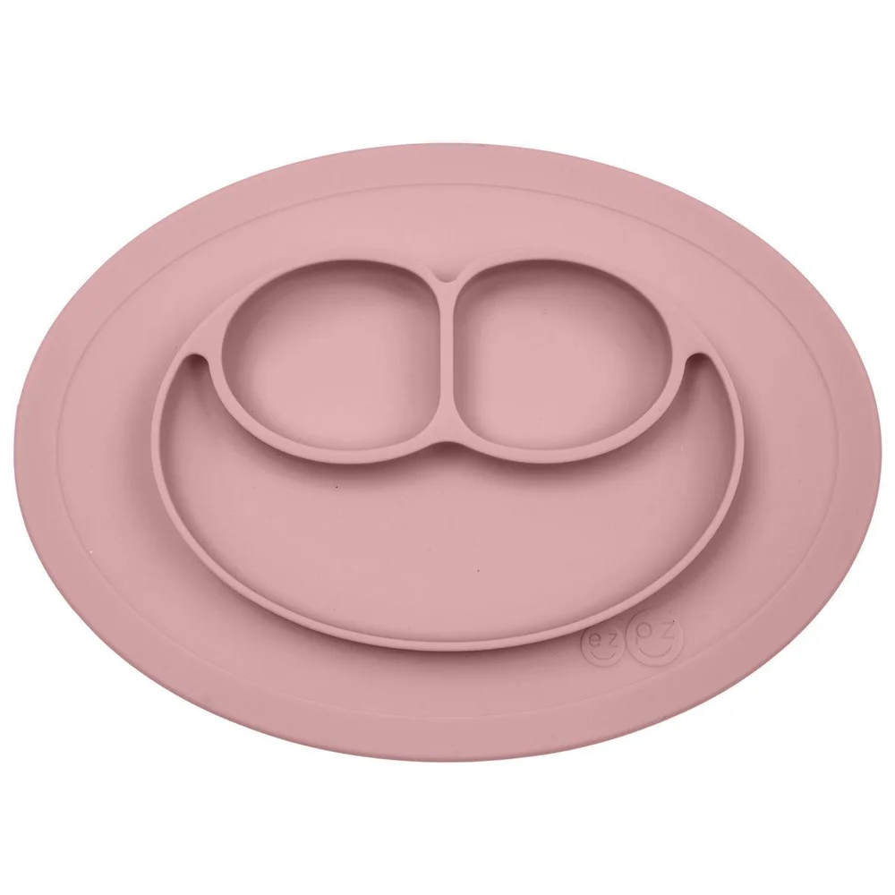 EZPZ Mini Mat – slisikker tallerken – støvet rosa v:6538287