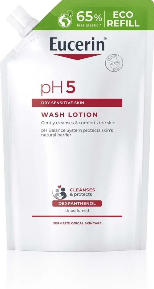 Eucerin pH5 Washlotion Refill oparfymerad 400 ml v:9515932 Eucerin pH5 Washlotion Refill oparfymerad 400 ml v:9515932