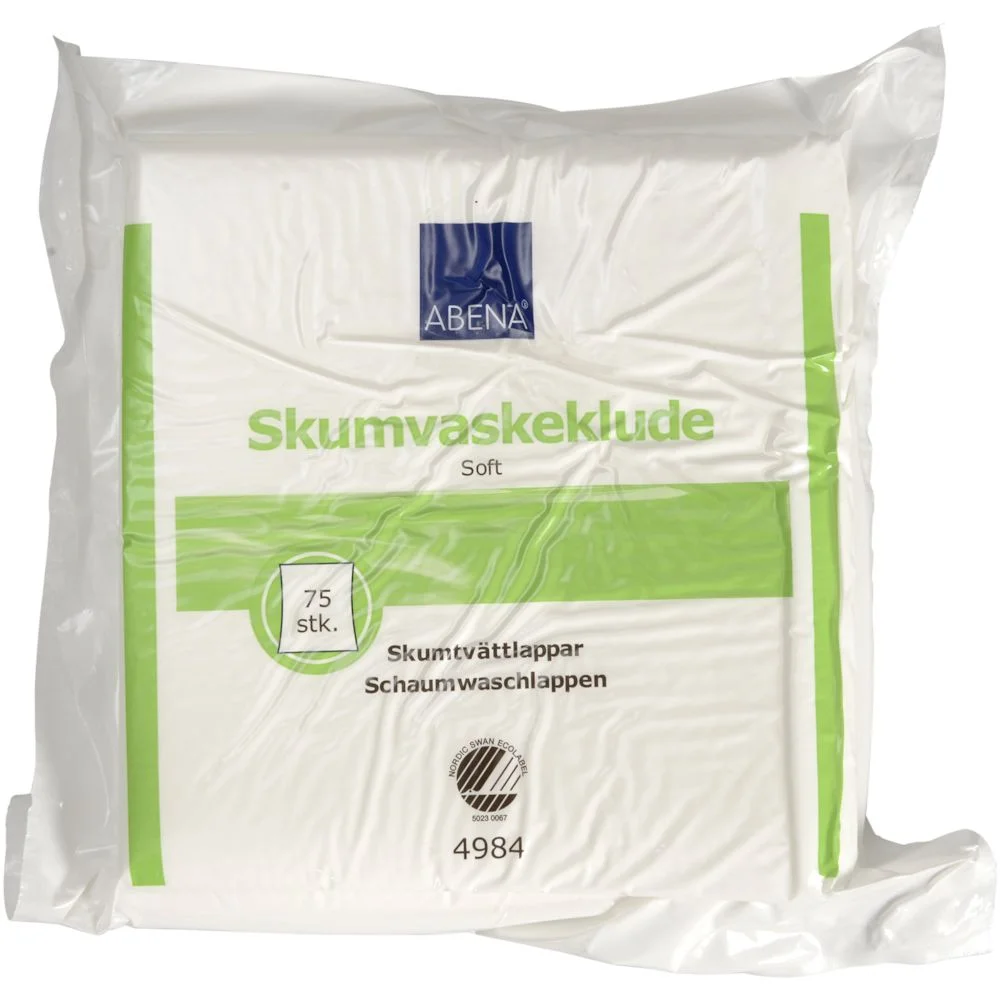 Abena skumvaskeklut soft – 75 stk. v:8056392 Abena skumvaskeklut soft – 75 stk. v:8056392