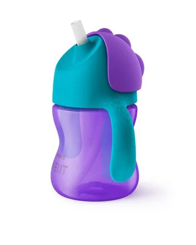 Philips Avent sugerørskopp (9mdr+) 200ml – Lilla/Turkis v:8630096 Philips Avent sugerørskopp (9mdr+) 200ml – Lilla/Turkis v:8630096