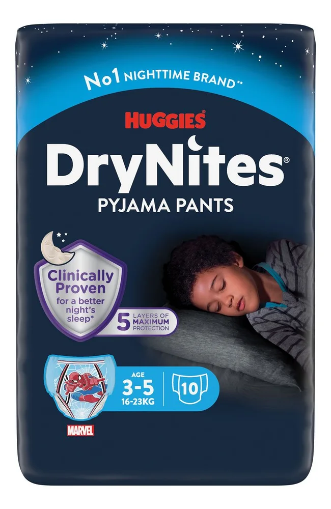 DryNites Boy 3-5 år – 10 stk. v:2666453