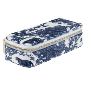 DARK Velvet Jewellery Box Mini Navy Blue Savannah Pattern v:3233604 DARK Velvet Jewellery Box Mini Navy Blue Savannah Pattern v:3233604