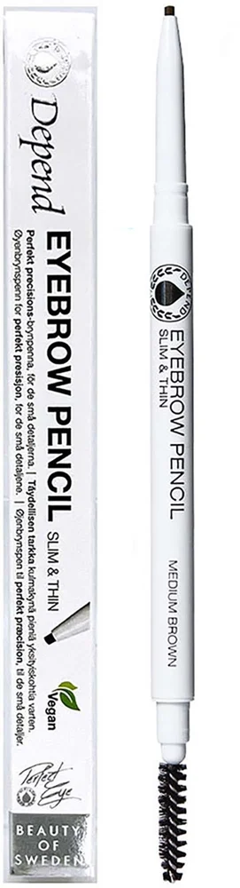 Depend Perfect Eye Eyebrow Pencil Slim & Thin Medium Brown v:9989163 Depend Perfect Eye Eyebrow Pencil Slim & Thin Medium Brown v:9989163