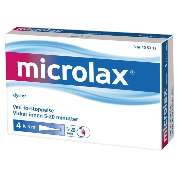 Microlax rektalvæske (klyster) – 4x5ml v:4415027