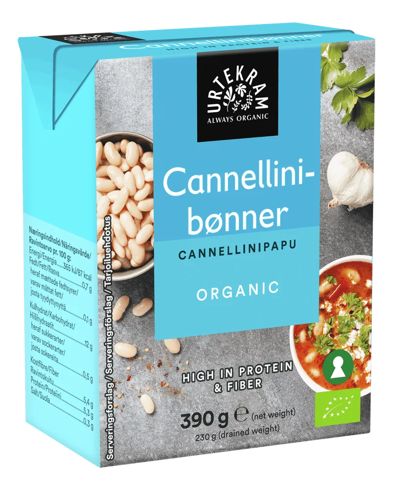 Urtekram Food Cannellinibønner Tetra Ø – 390 g. v:6754988