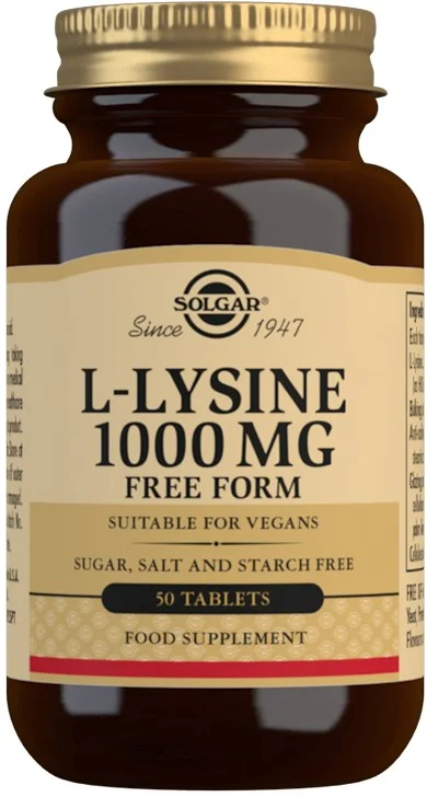 Solgar L-Lysine 1000 mg Tablets 50 stk v:5053724