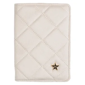 DARK Velvet Quilted Passport Cover Sand v:8859003 DARK Velvet Quilted Passport Cover Sand v:8859003