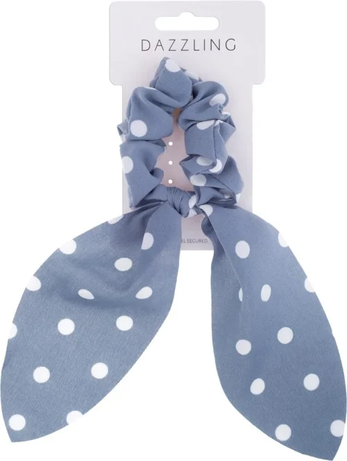 Dazzling Autumn Collection Schrunchie Tail Light Blue v:5116426