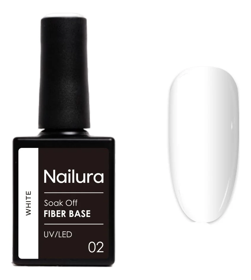 Nailura Fiber Base 02 – White – 10 ml. v:5693368