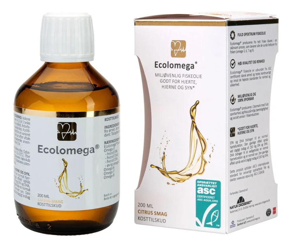 Ecolomega Fiskeolje Ø - 200 ml v:2867770