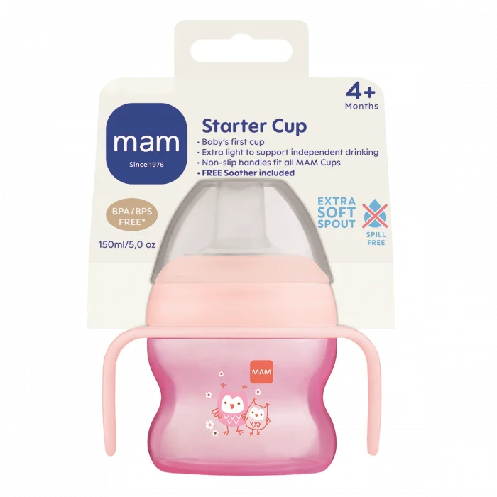 MAM Starter Cup 4+ mnd rosa 150 ml v:4743938