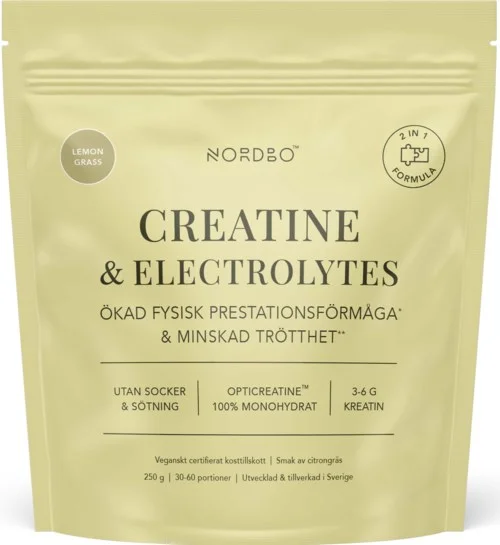 Nordbo Creatine & Electrolytes 250 g v:3377033