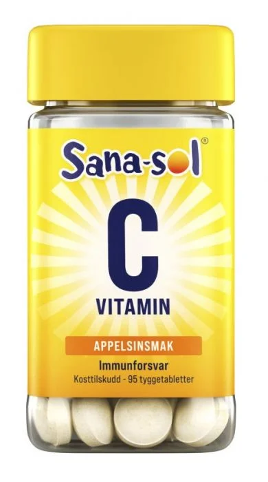 Sana-Sol C-Vitamin Appelsin 95stk v:6605658