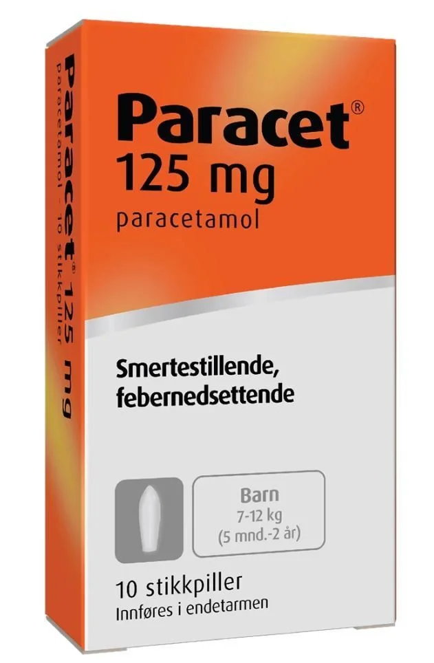 Paracet 125 mg stikkpiller v:4835829