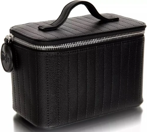 Rebecca Stella Carry-On Makeup Bag Jet Black v:4357717 Rebecca Stella Carry-On Makeup Bag Jet Black v:4357717